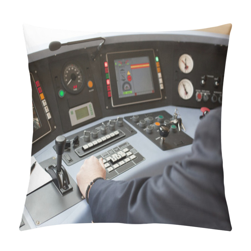 Personality  Railroad Engineer Pillow Covers