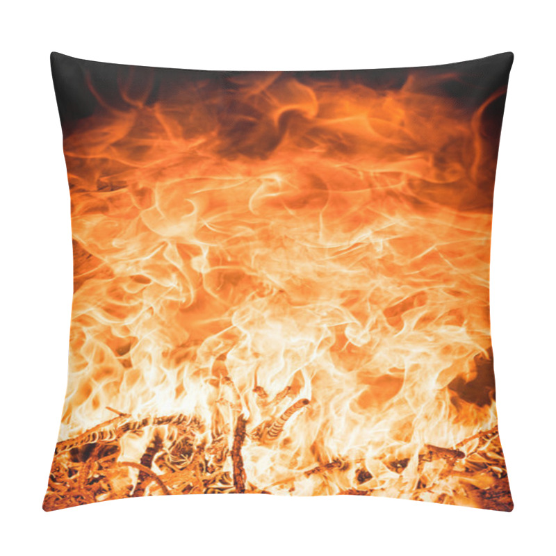 Personality  Twigs Of Tree In Fire Flame Pillow Covers