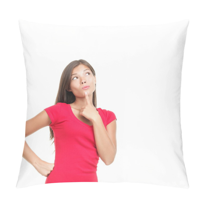 Personality  Thinking Woman Pillow Covers