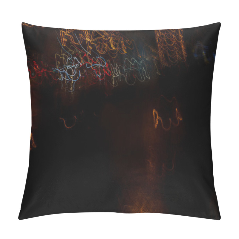 Personality  Light Line Left In The Night Sky And Car Headlights Lights P Pillow Covers