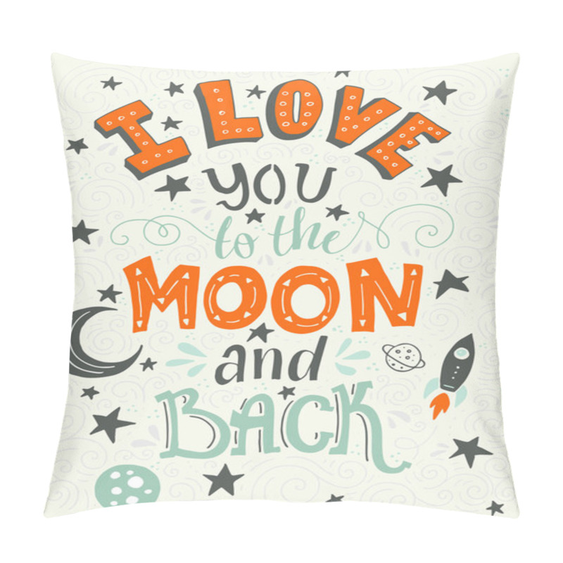 Personality  Love You To Moon Pillow Covers