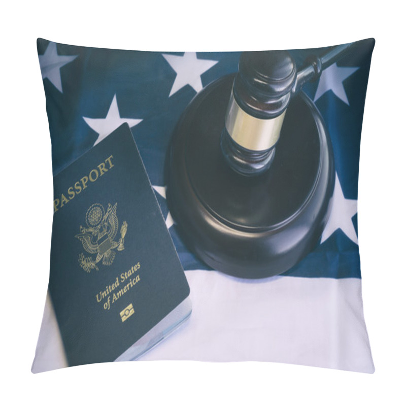 Personality  US Passport Law Legal Concept Image Pillow Covers