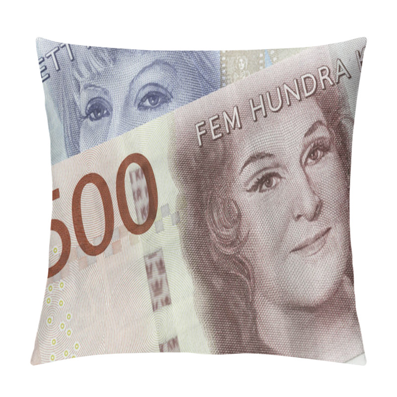 Personality  Swedish Currency Close Up Pillow Covers