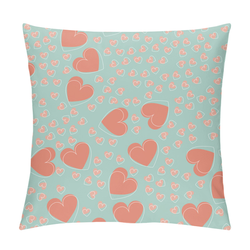 Personality  Cute Endless Pattern With Tender Hearts Pillow Covers