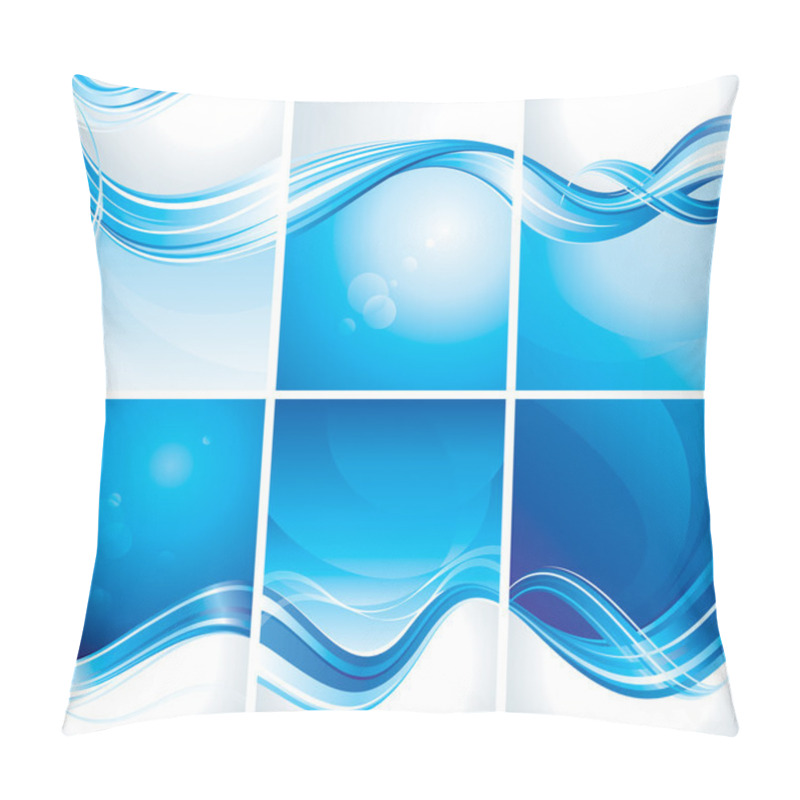 Personality  Set Of Blue Background Pillow Covers