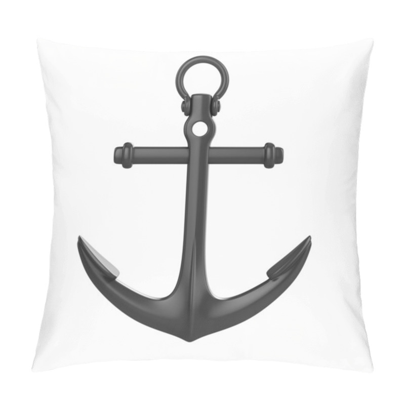 Personality  3d Anchor On White Background Pillow Covers