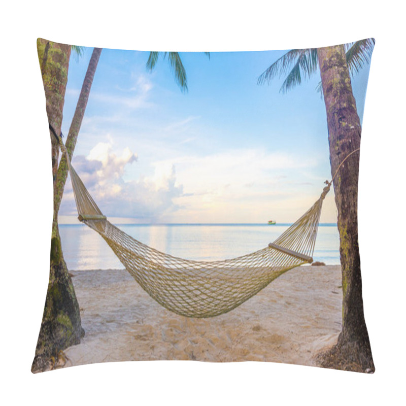 Personality  Rope Hammock With Coconut Tree Pillow Covers