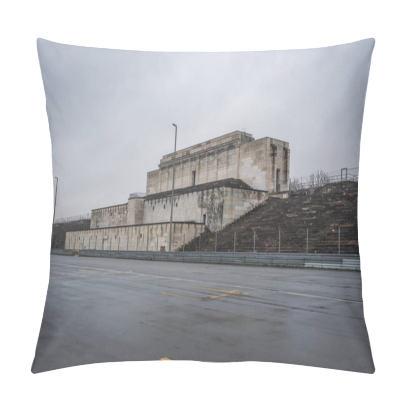 Personality  Main Tribune Of Zeppelin Field (Zeppelinfeld) Part Of Nazi Party Rally Grounds Documentation Center - Nuremberg, Bavaria, Germany Pillow Covers