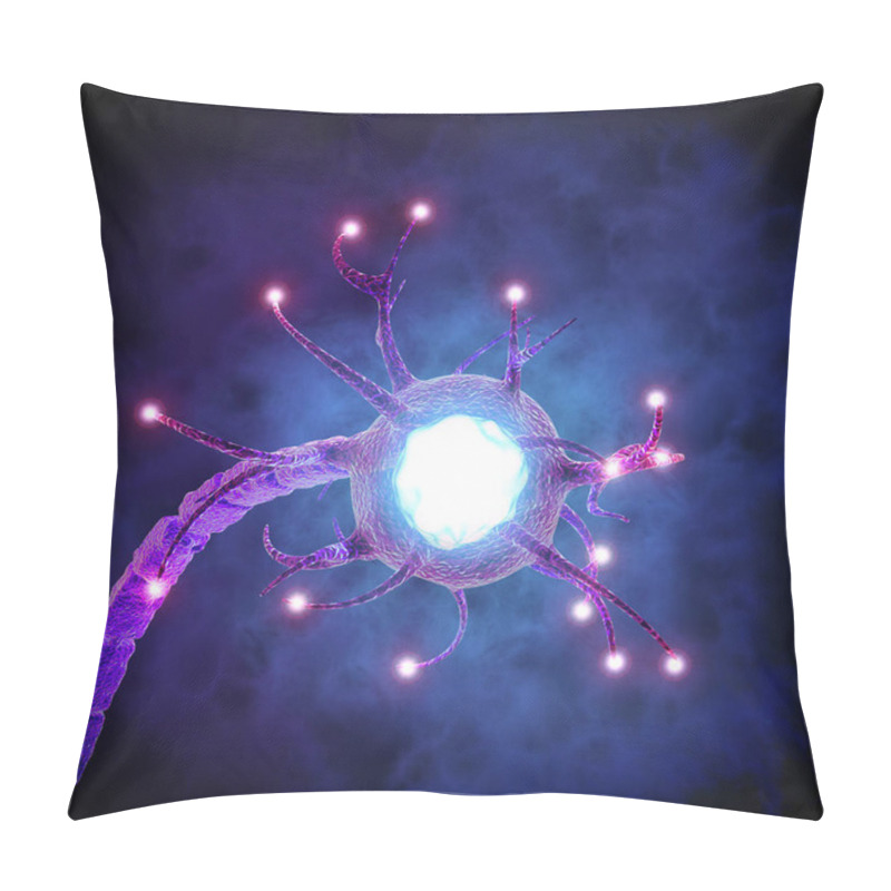 Personality  Synapse Is A Structure That Permits A Neuron (or Nerve Cell) To Pass An Electrical Or Chemical Signal To Another Neuron Or To The Target Efferent Cell. Nervous System Pillow Covers