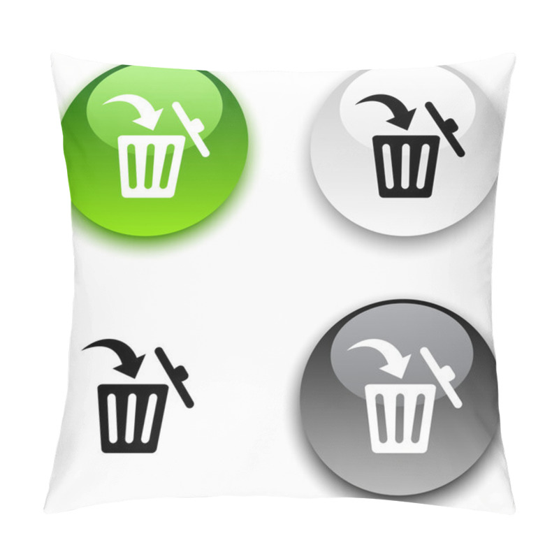 Personality  Delete Button. Pillow Covers