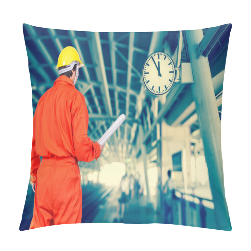 Personality  Portrait Of Asian Engineers Pillow Covers