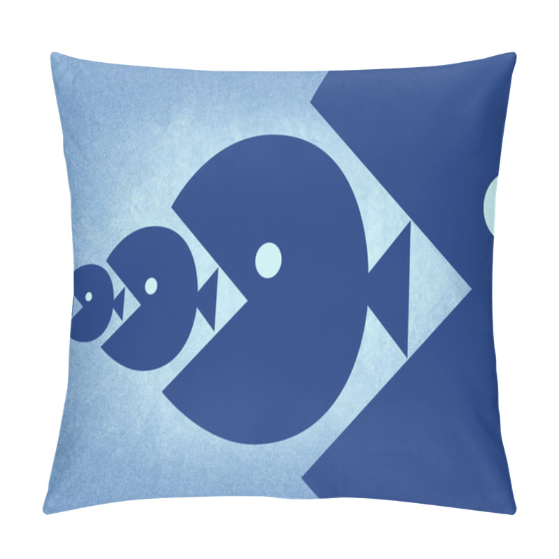 Personality  The Big Fish Eat The Small Pillow Covers