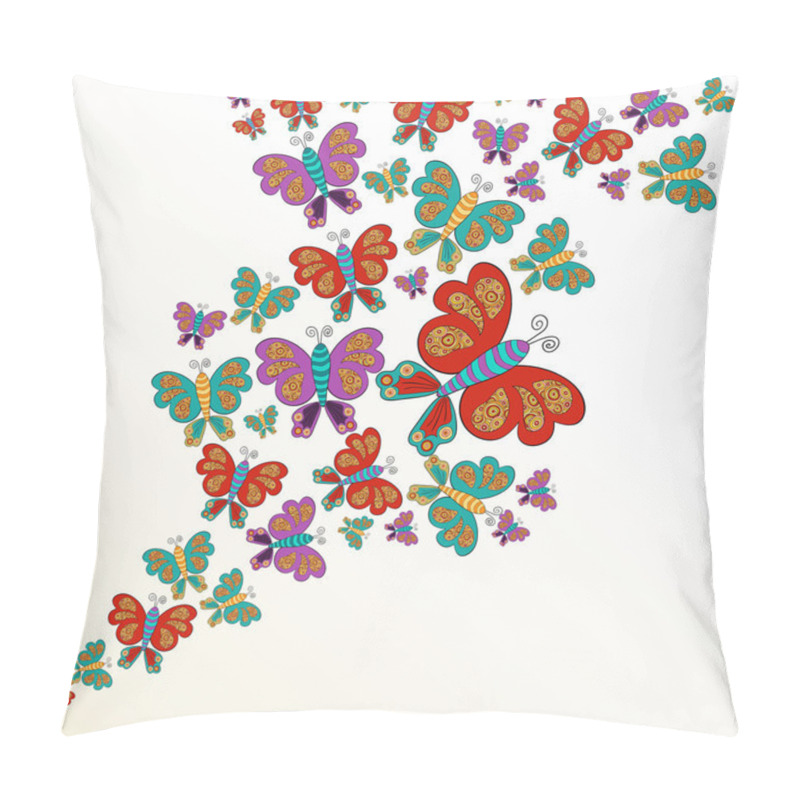 Personality  Spring Butterfly Splash Pillow Covers