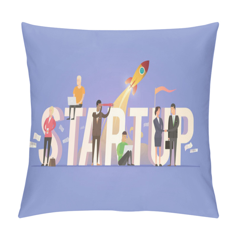 Personality  Startup, Team, Teamwork Pillow Covers