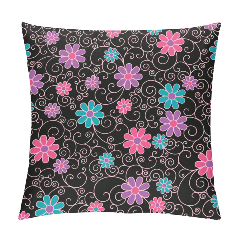 Personality  Floral Filigree Pattern Pillow Covers