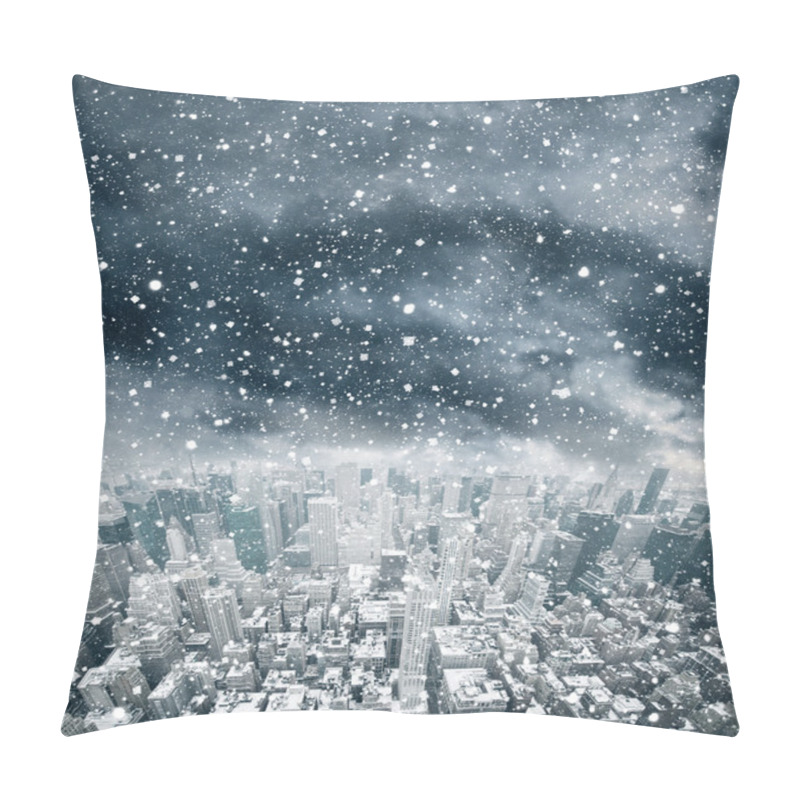 Personality  Dark Storm Clouds Over The City Pillow Covers