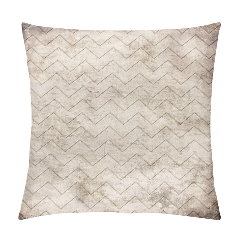 Personality  Zig-zag Pattern On Beige Paper Background Pillow Covers