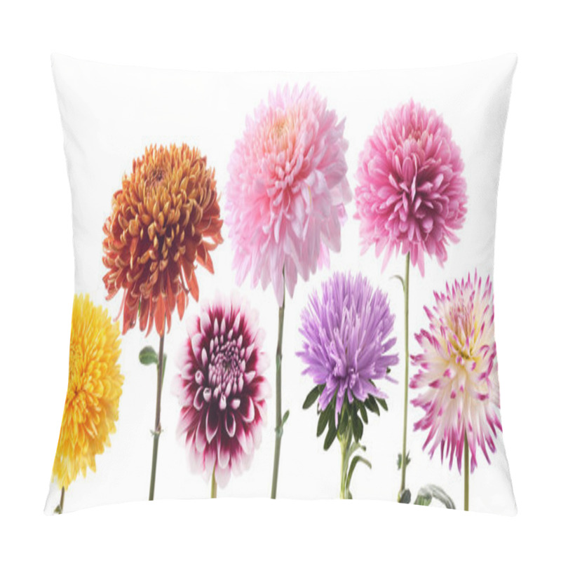 Personality  Set Of Dahlia Flowers Pillow Covers