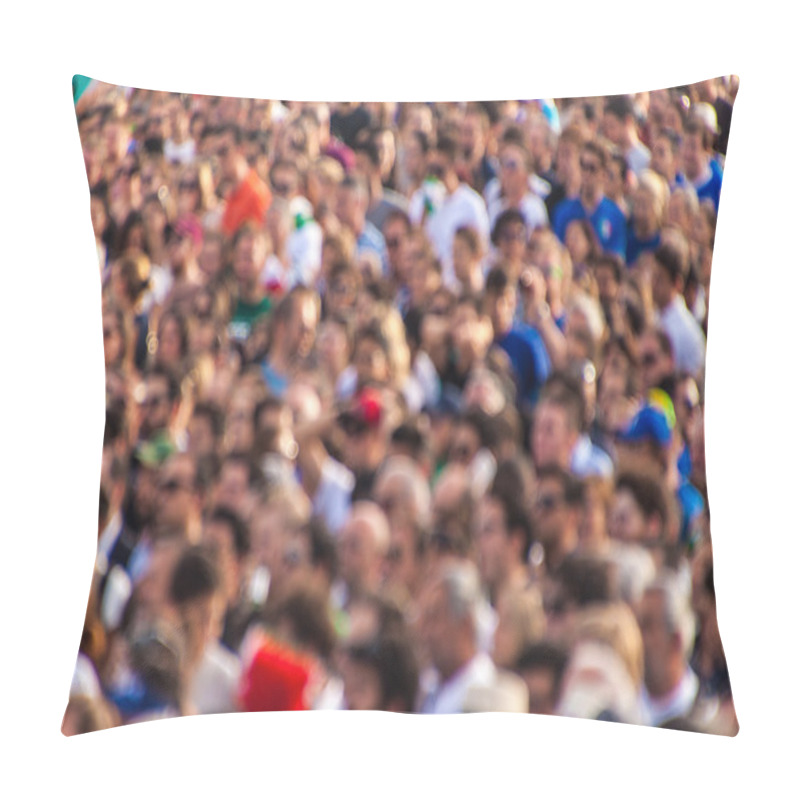 Personality  Crowd Of Football Fans Pillow Covers