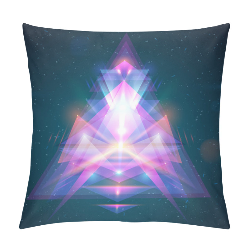 Personality  Abstract Light Triangle Background Pillow Covers