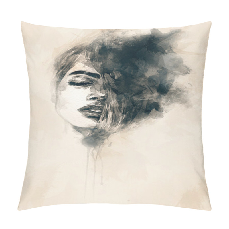 Personality  Beautiful Woman. Pillow Covers