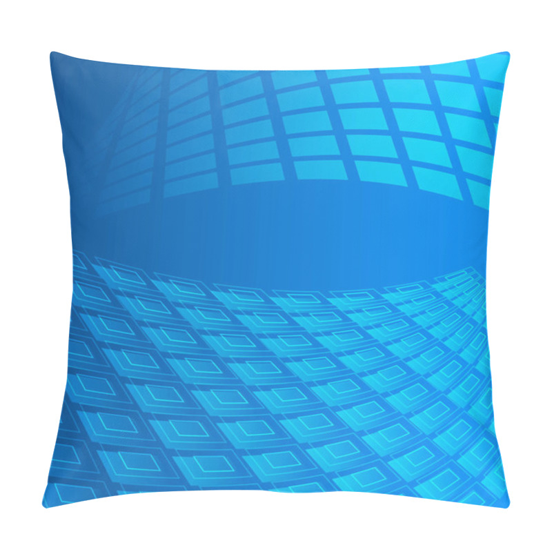 Personality  Blue Mosaic Background Effect Glowing Highlight Design Elements1 Pillow Covers