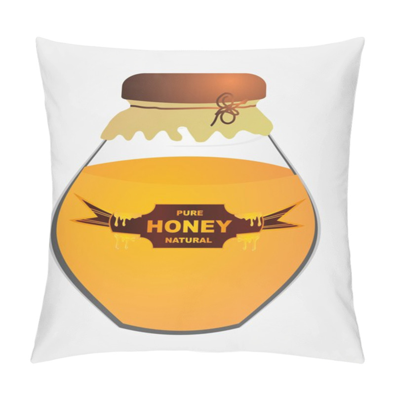 Personality  Liquid Honey Jar Vector Art Design Pillow Covers