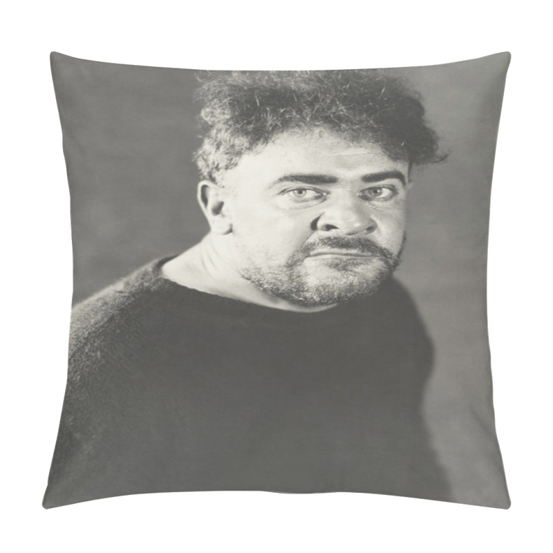 Personality  Mid Adult Man Posing Pillow Covers