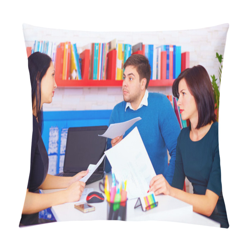 Personality  Angry Clients Make Claims About Business Contracts Pillow Covers