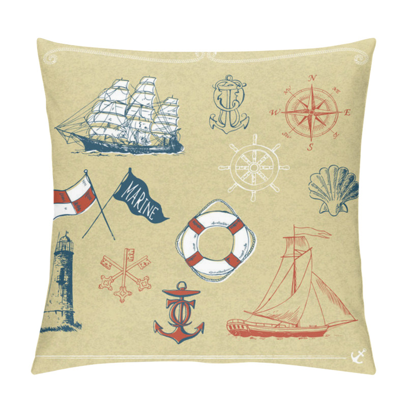 Personality  Marine Motifs On Cardboard Pillow Covers