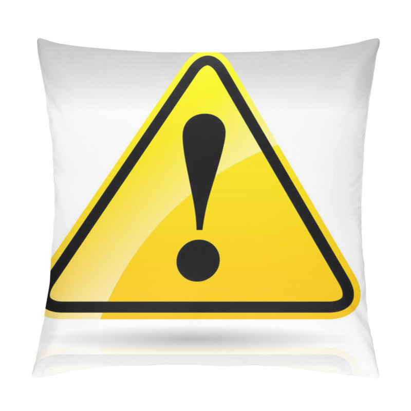 Personality  Yellow Exclamation Mark Sign Pillow Covers