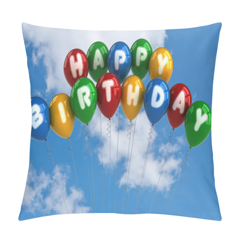 Personality  Happy Birthday Balloons Pillow Covers