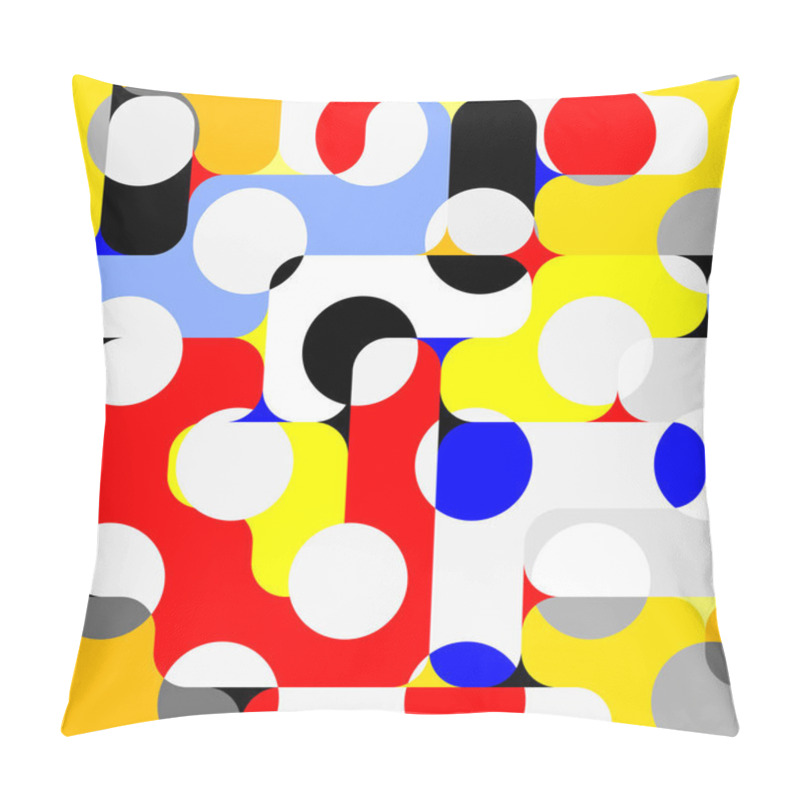 Personality  Classic Polka Dot Pattern In A Patchwork Collage Style. Pillow Covers