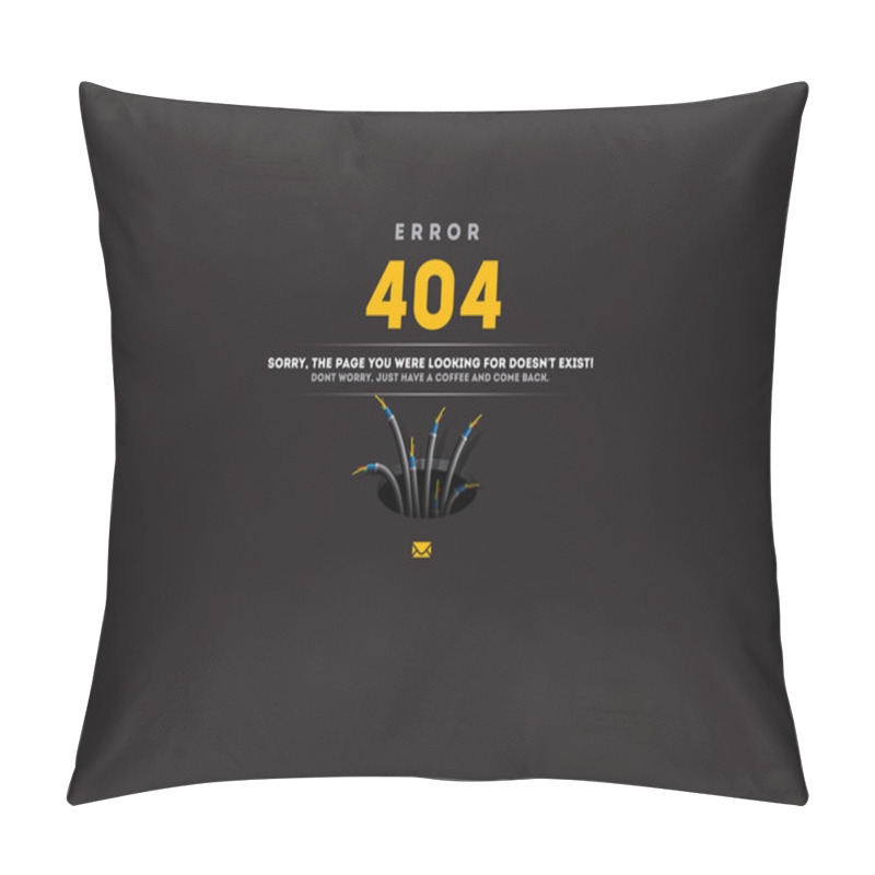 Personality  Page Not Found, 404 Error Concept Pillow Covers