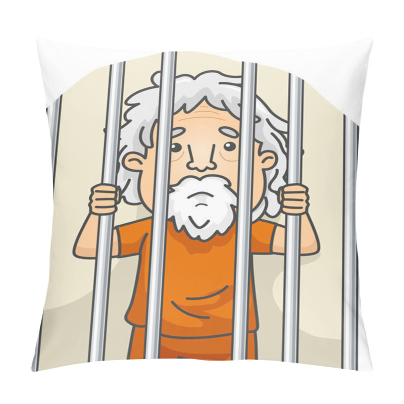 Personality  Senior Citizen Serving Sentence In Jail Pillow Covers