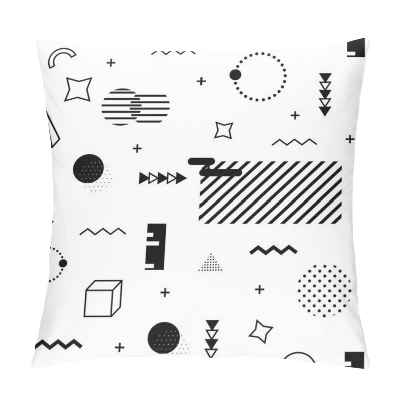 Personality  Memphis Background. Abstract Pattern Fashion 80-90s. Pillow Covers