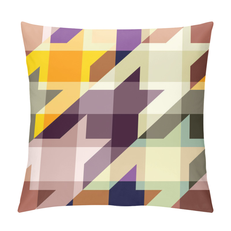 Personality  Seamless Geometric Abstract Pattern. Block Design Style. Vector Image. Pillow Covers