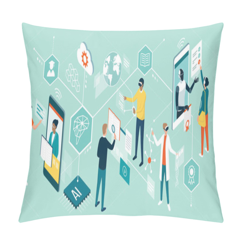 Personality  Innovative Education And Learning Trends Pillow Covers