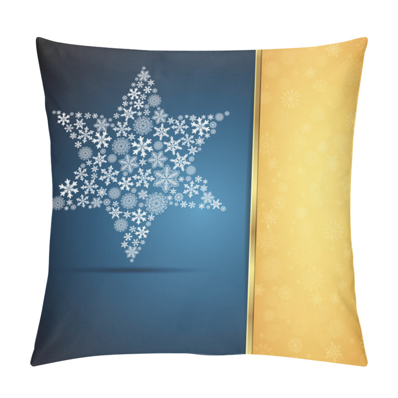 Personality  Christmas Star, Snowflake Design Background. Pillow Covers