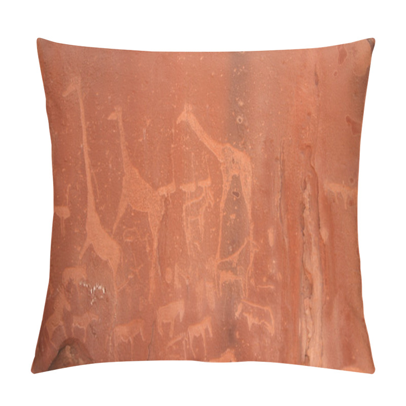 Personality  Bushmen Rock Engravings Pillow Covers