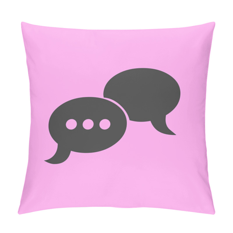 Personality  Conversation Icon Illustration Pillow Covers