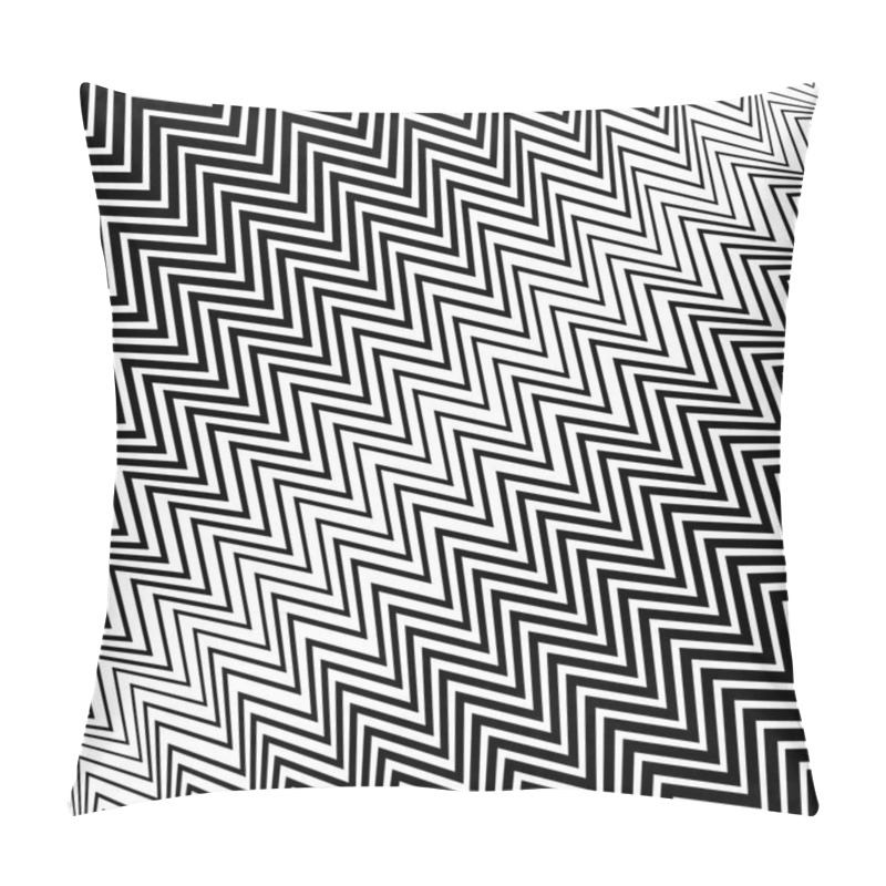 Personality  Wavy Zigzag Lines Pattern Pillow Covers