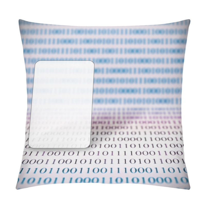 Personality  Abstract Binary Code And Copy Space Pillow Covers