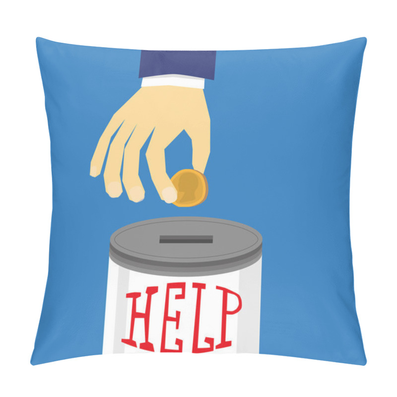 Personality  Help Donation Box Pillow Covers