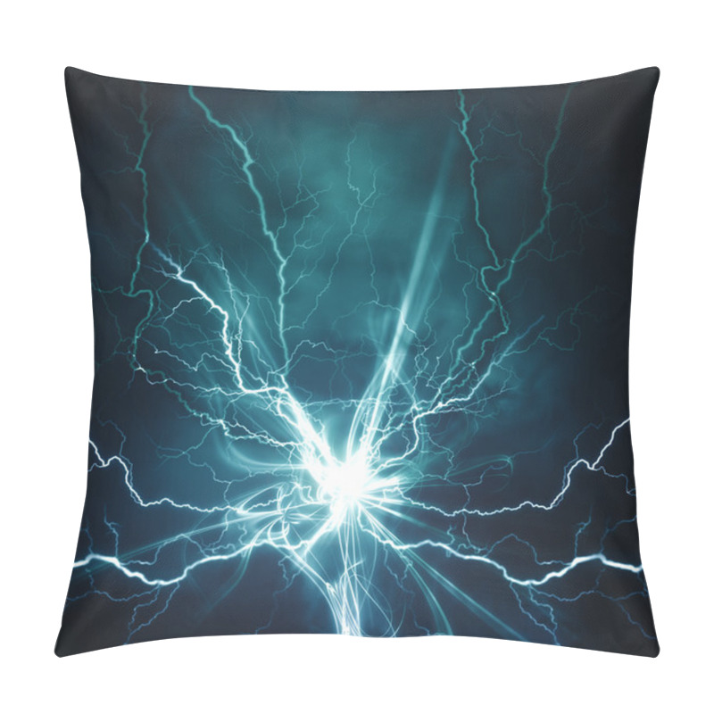 Personality  Electric Lighting Effect, Abstract Techno Backgrounds Pillow Covers