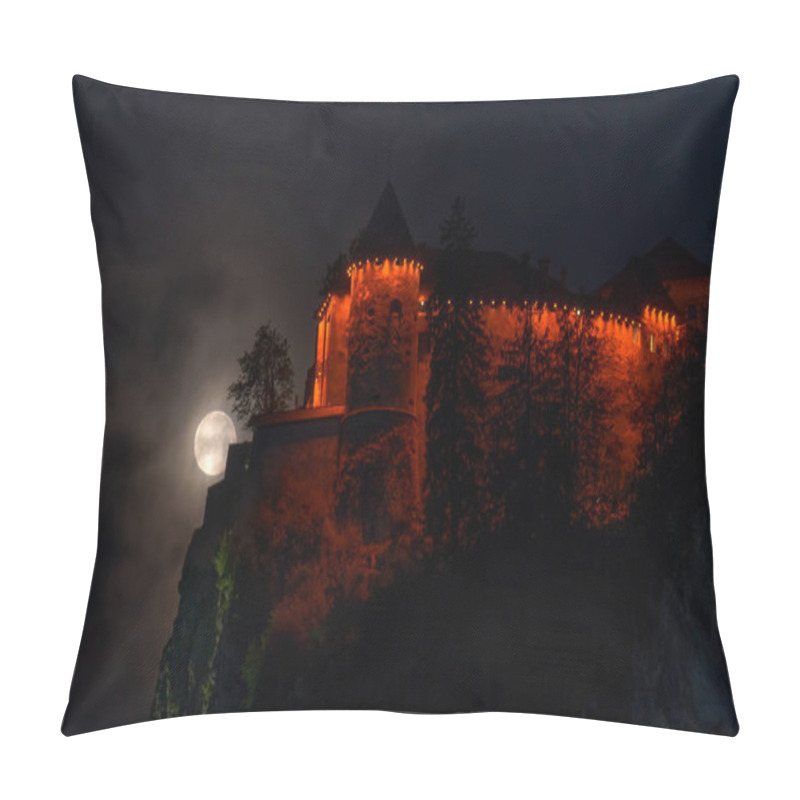 Personality  Bled Castle At Night Pillow Covers