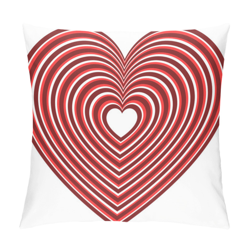 Personality  Geometric Contour Heart Shape Pillow Covers