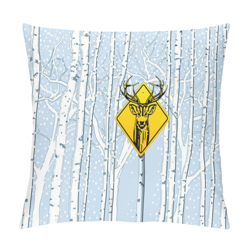 Personality  Attention Deer In The Woods Pillow Covers