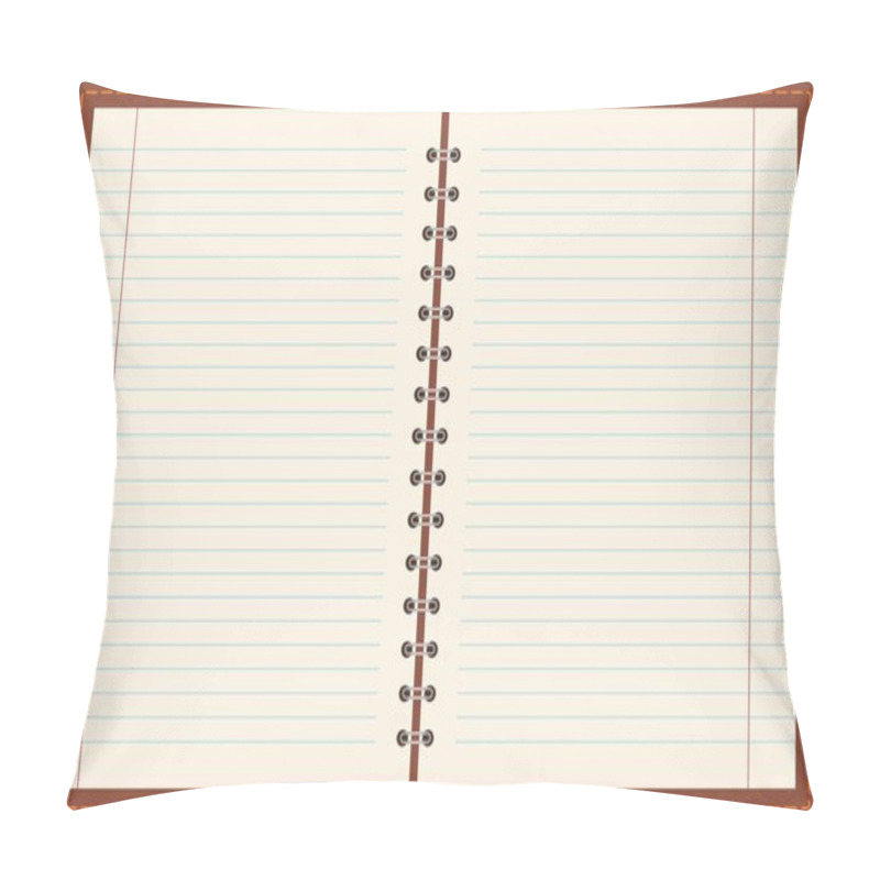 Personality  Pages Of Ruled Notebook Paper. Vector Pillow Covers