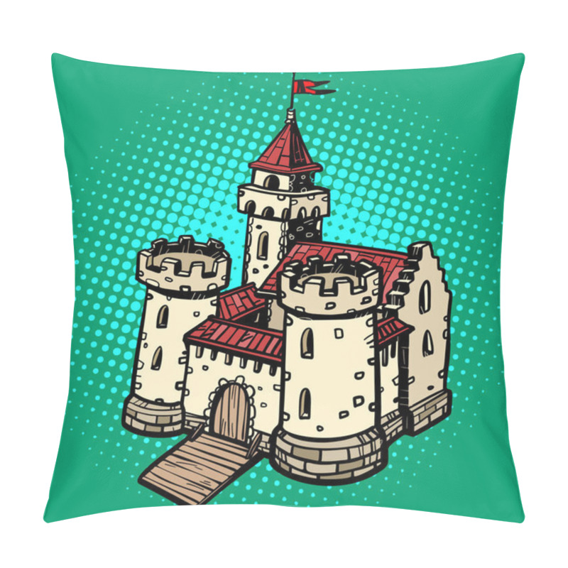 Personality  Medieval Castle, Fairy Kingdom. Real Estate Pillow Covers